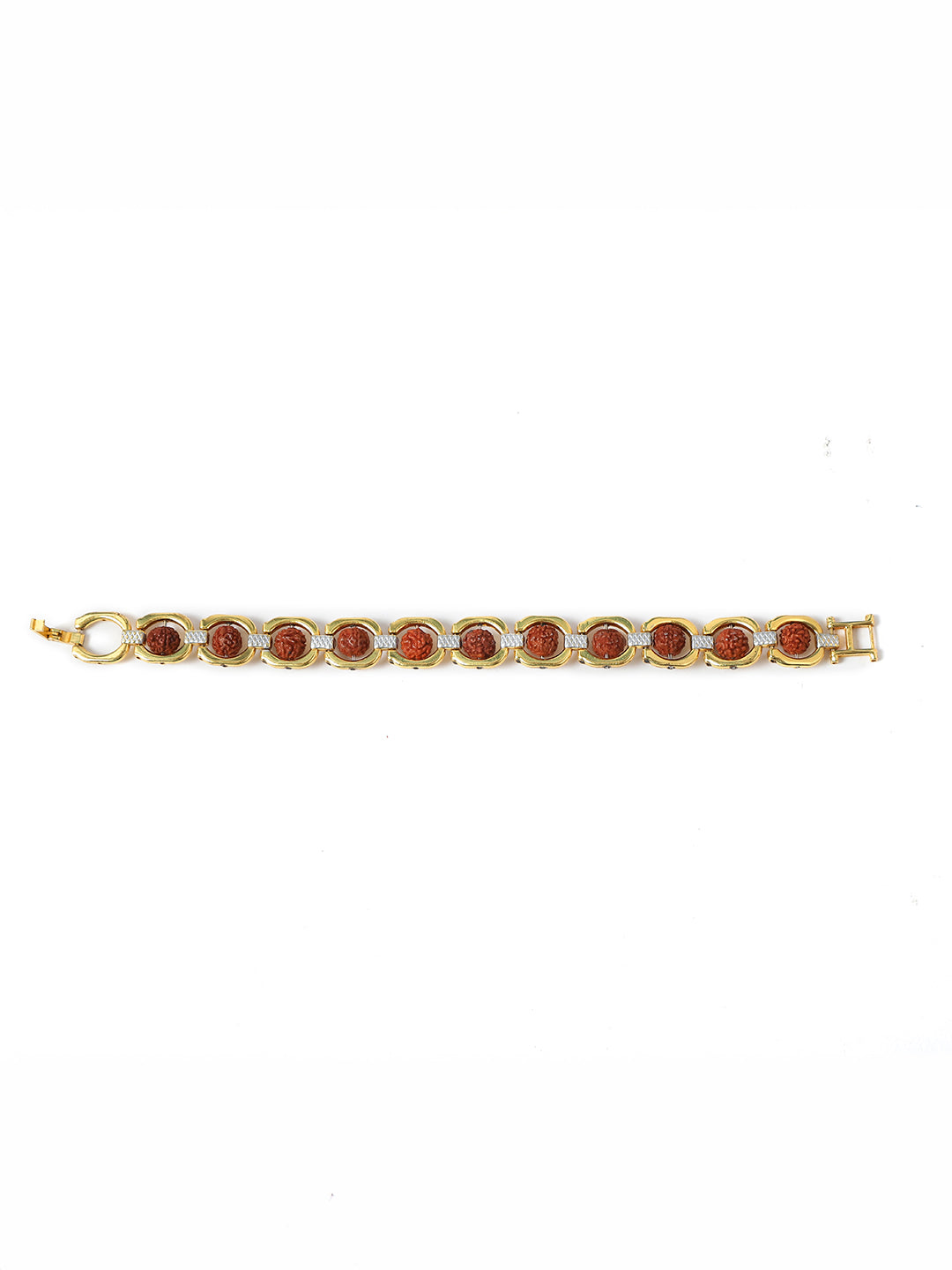 Gold Plated Modern Rudraksha bracelet - Rudrajap