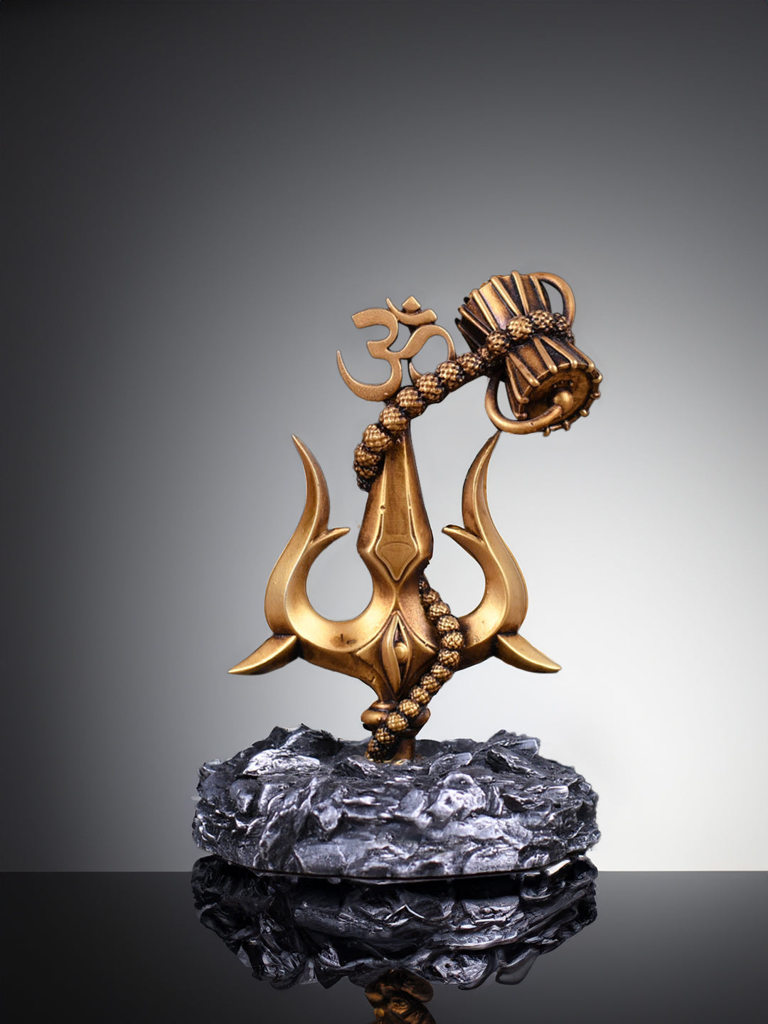 Lord Shiva Trishul With Damru - Rudrajap