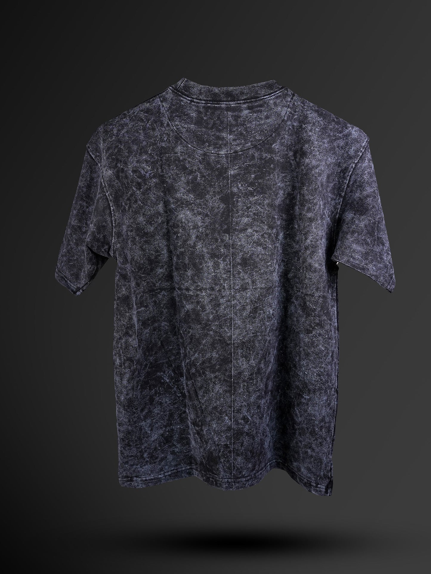 Black Acid Wash Oversized T-Shirt - "।। यत् भावो – तत् भवति ।।" My Store