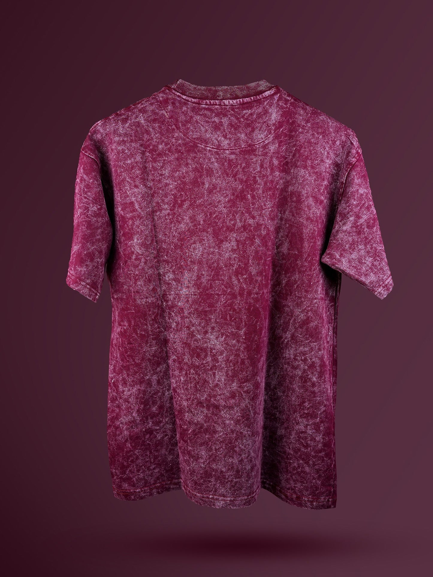 Brick Red Acid Wash Oversized T-Shirt - "।। ईश्वरः अस्ति मम शक्तिः ।।" My Store