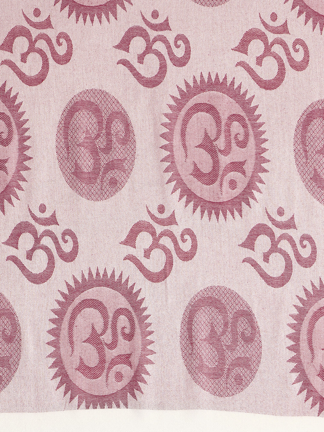 OM Printed (Purple and White) Stole for Men and Women by Rudrajap - Rudrajap