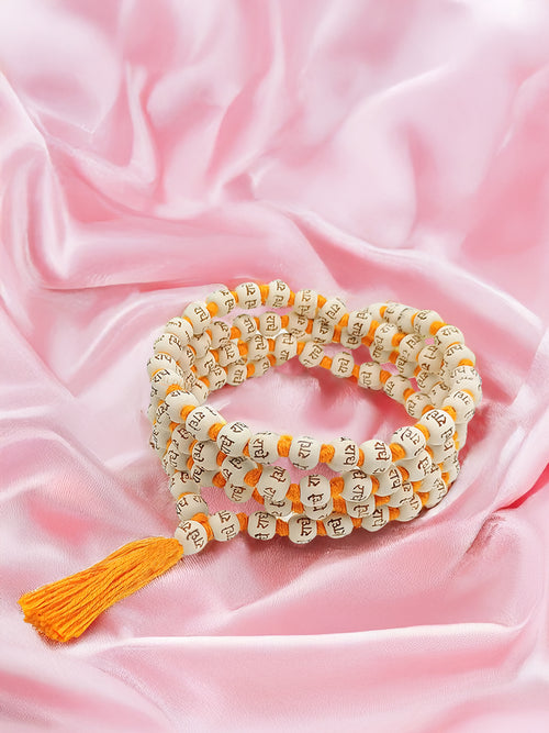 Radhe Mala (54 beads) + Radhe Bracelet Combo - Rudrajap