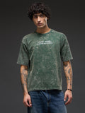 Oversized Rudrajap The Awakening Trinity Pack T-shirts in royal blue, moss green, and brown, displayed together in a pack.