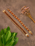 Gold Plated Rudraksha Bracelet Combo - Modern & Essential Design - Rudrajap