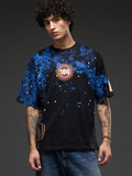 Rudrajap Vishwaroop oversized T-shirt with bold graphic design, relaxed fit, and casual streetwear style.