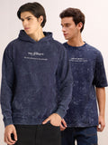 The Victory Set – Indigo Blue Hoodie & T-Shirt Combo (प्रबलः कर्मसिद्धान्तः | यतो धर्मः ततो जयः) - Rudrajap