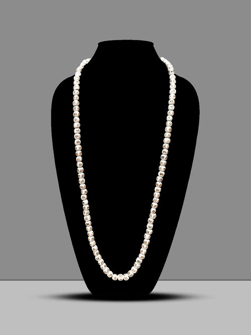 Hare Rama Off-White Tulsi 108 Beads Mala for Jaap & Wear - Rudrajap