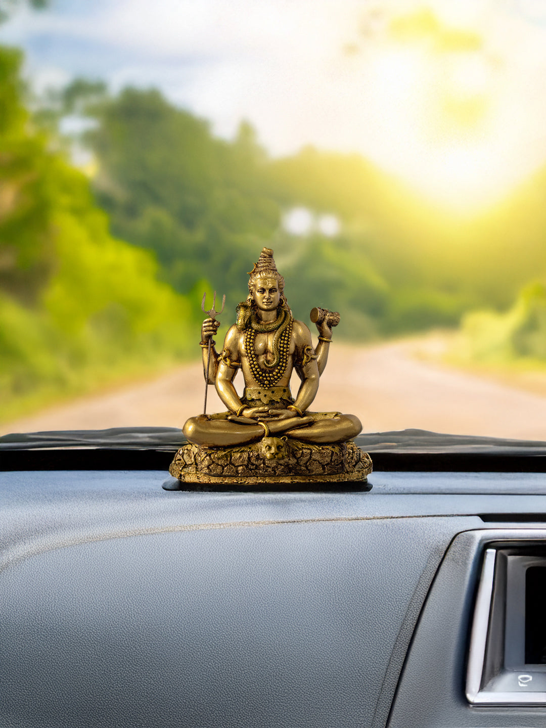 Meditating Lord Shiva Car Dashboard