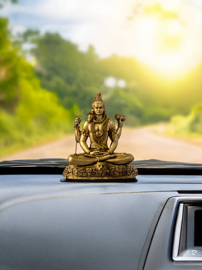 Meditating Lord Shiva Car Dashboard