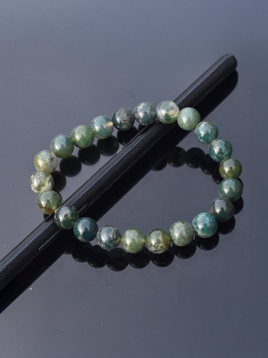 Moss Agate Energy Bracelet – The Stone of Balance & Abundance - Rudrajap