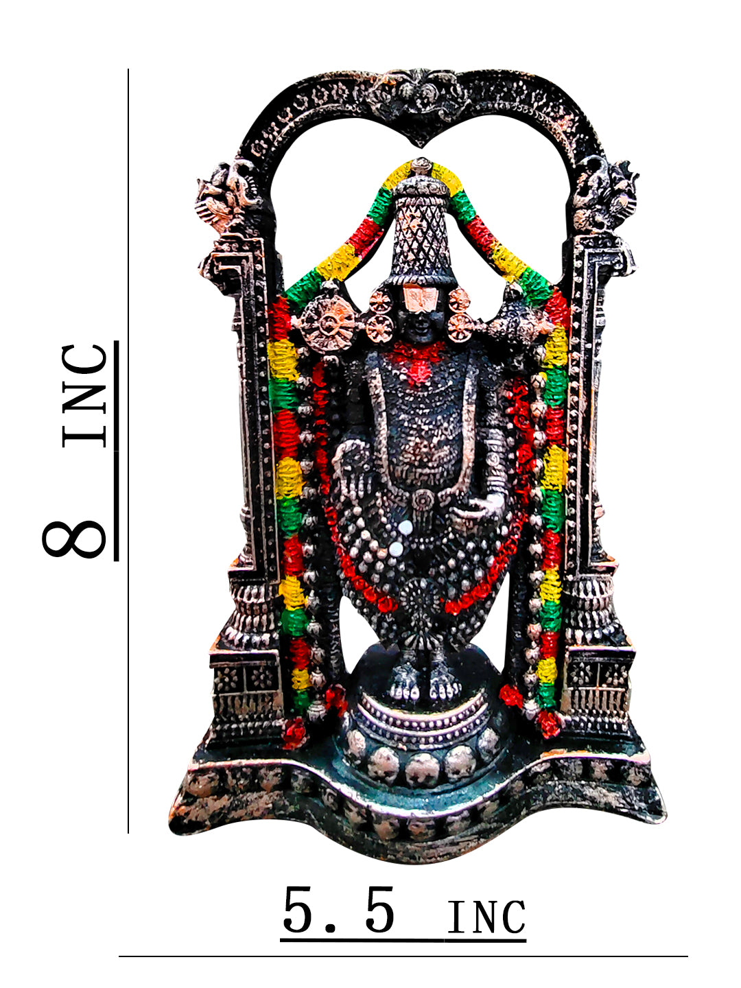 Tirupati Balaji Idol – Copper Finish (8 Inch)