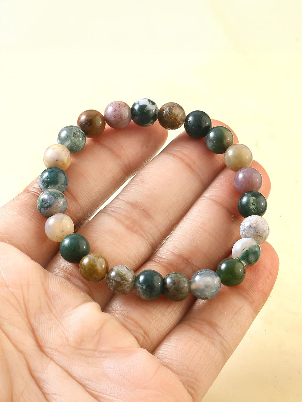Indian Agate Energy Bracelet – The Stone of Stability & Protection - Rudrajap