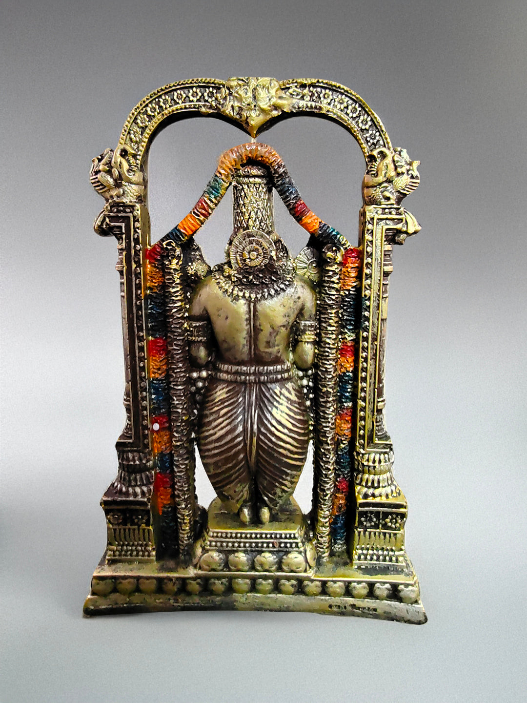 Tirupati Balaji Idol in Gold finish - 8 Inch