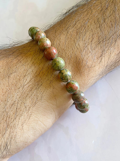 Unakite Energy Bracelet – The Stone of Emotional Healing