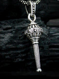 Men Sliver Chain Gada Pendant - Rudrajap