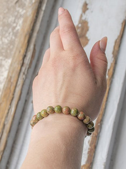 Unakite Energy Bracelet – The Stone of Emotional Healing
