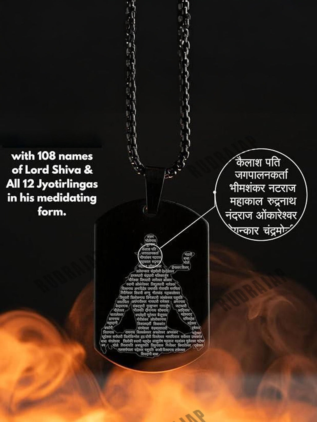 Mahadev Jyotirlinga Stainless Steel Locket – Embody the Divine Names of Lord Shiva My Store 
