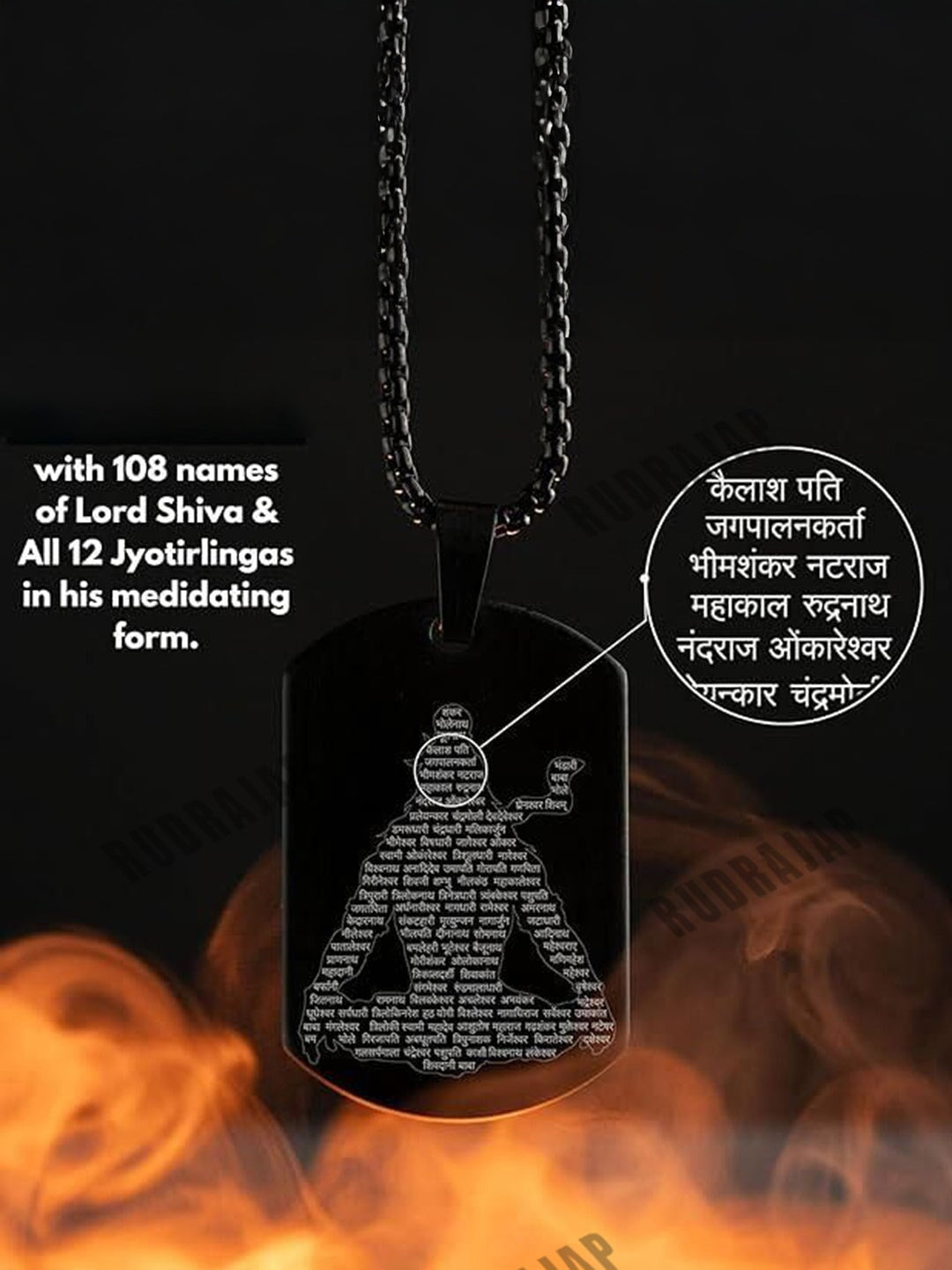 Mahadev Jyotirlinga Stainless Steel Locket – Embody the Divine Names of Lord Shiva My Store 