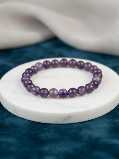 Amethyst Energy Bracelet – The Stone of Peace & Spiritual Protection - Rudrajap
