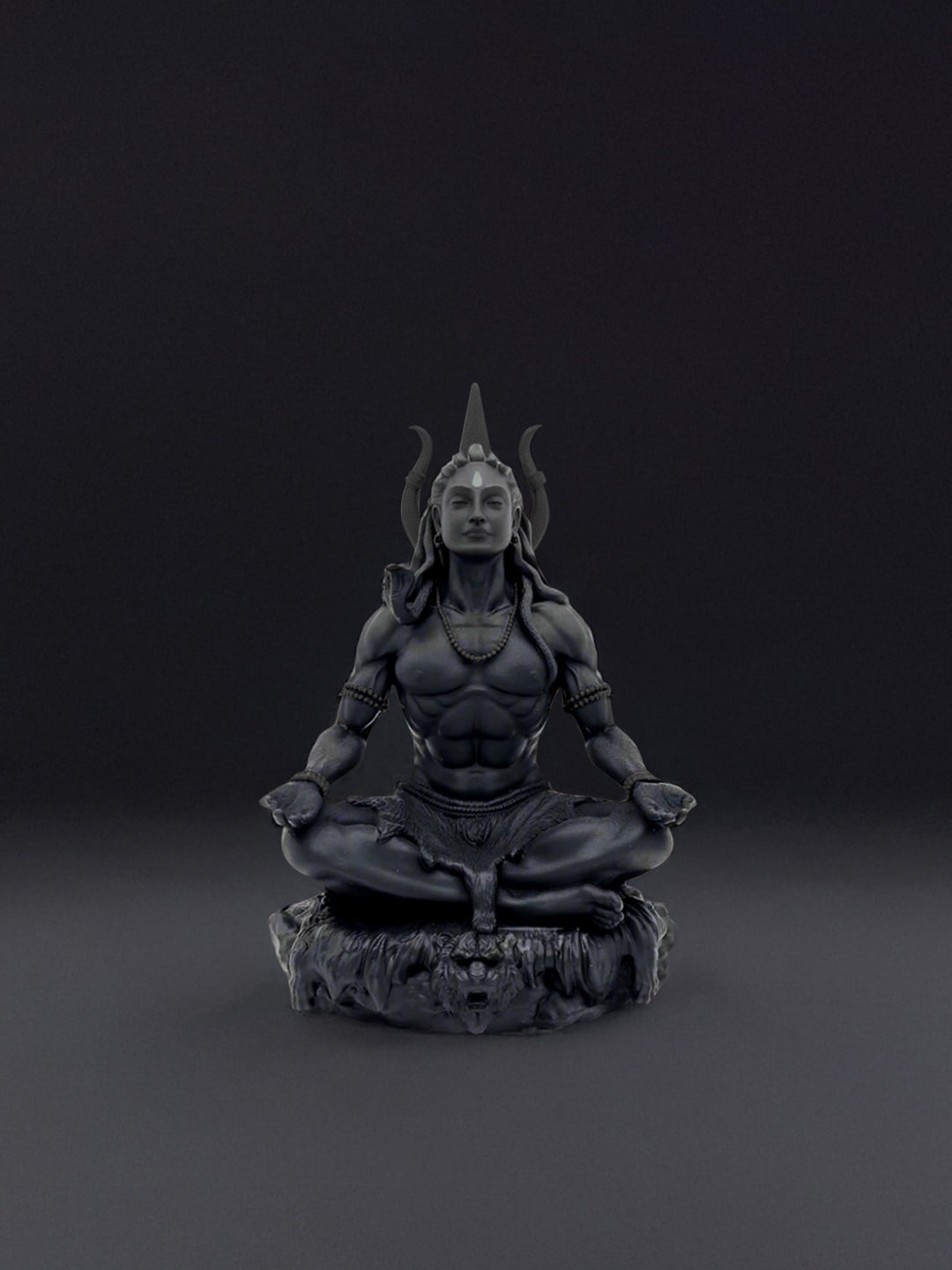 Adiyogi Shiva Trishul Car Dashboard Idol
