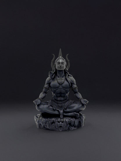 Adiyogi Shiva Trishul Car Dashboard Idol