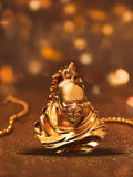 Neem Karoli Baba Gold Pendant - Rudrajap