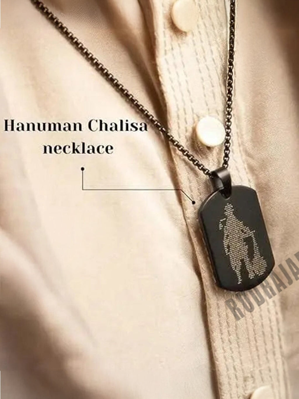 Hanuman Chalisa Pendant with Chain My Store 