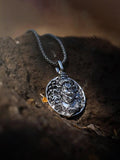 Men Silver Chain with Hanuman Pendant - Rudrajap