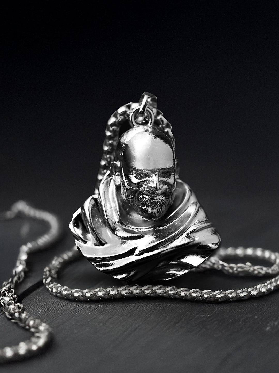 Neem Karoli Baba Silver Pendant - Rudrajap