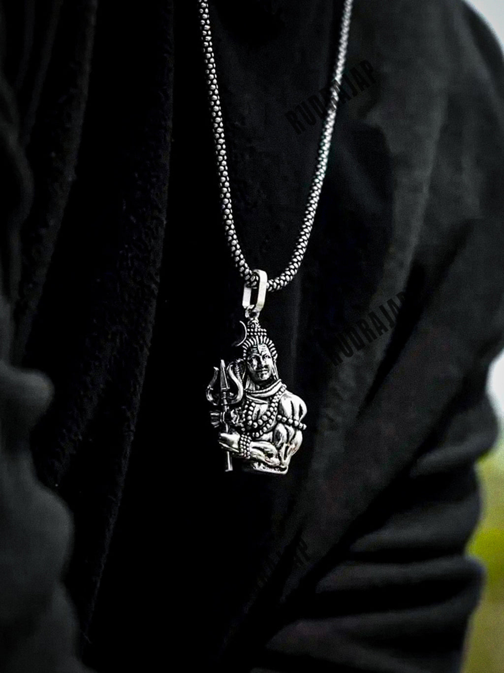 Spiritual Shankar Pendant with Chain – Channel the Divine Energy of Lord Shiva - Rudrajap