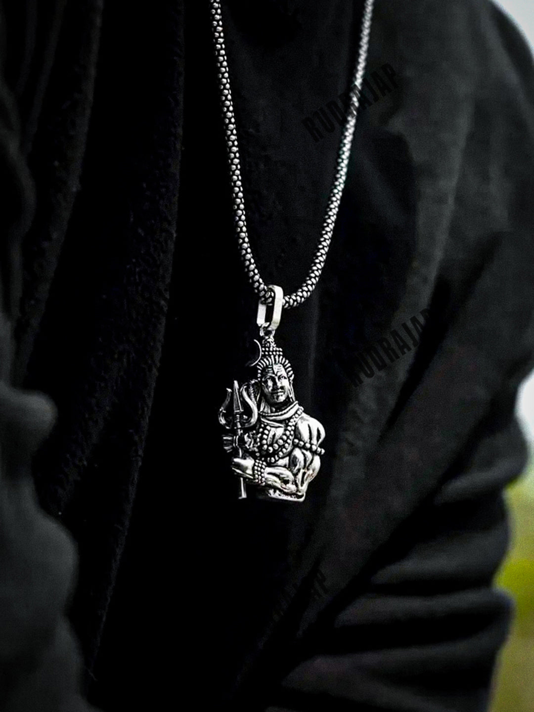 Spiritual Shankar Pendant with Chain – Channel the Divine Energy of Lord Shiva - Rudrajap
