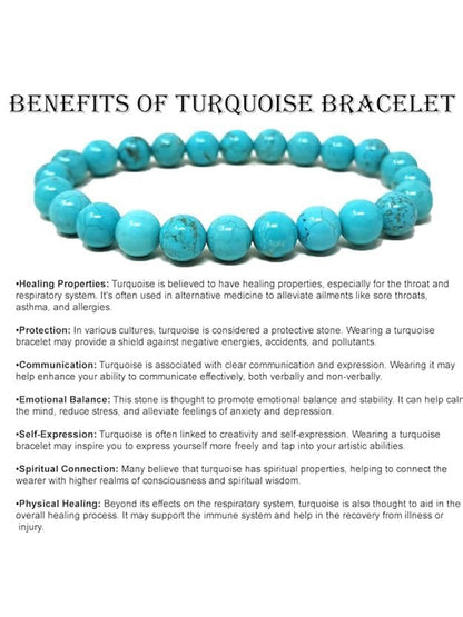 Turquoise Energy Bracelet – The Stone of Protection & Divine Connection - Rudrajap