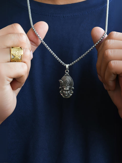 Khatu Shyam Ji Pendant with Chain - Rudrajap