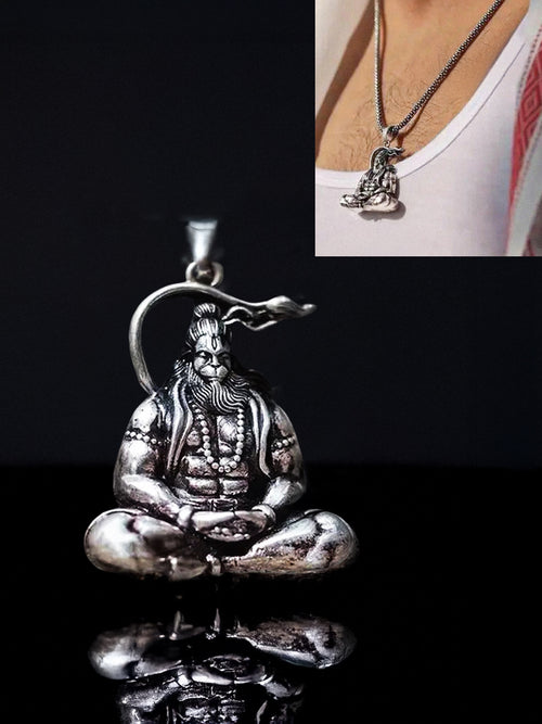 Hanuman Raksha Kavach Pendant – Shield of Divine Protection - Rudrajap